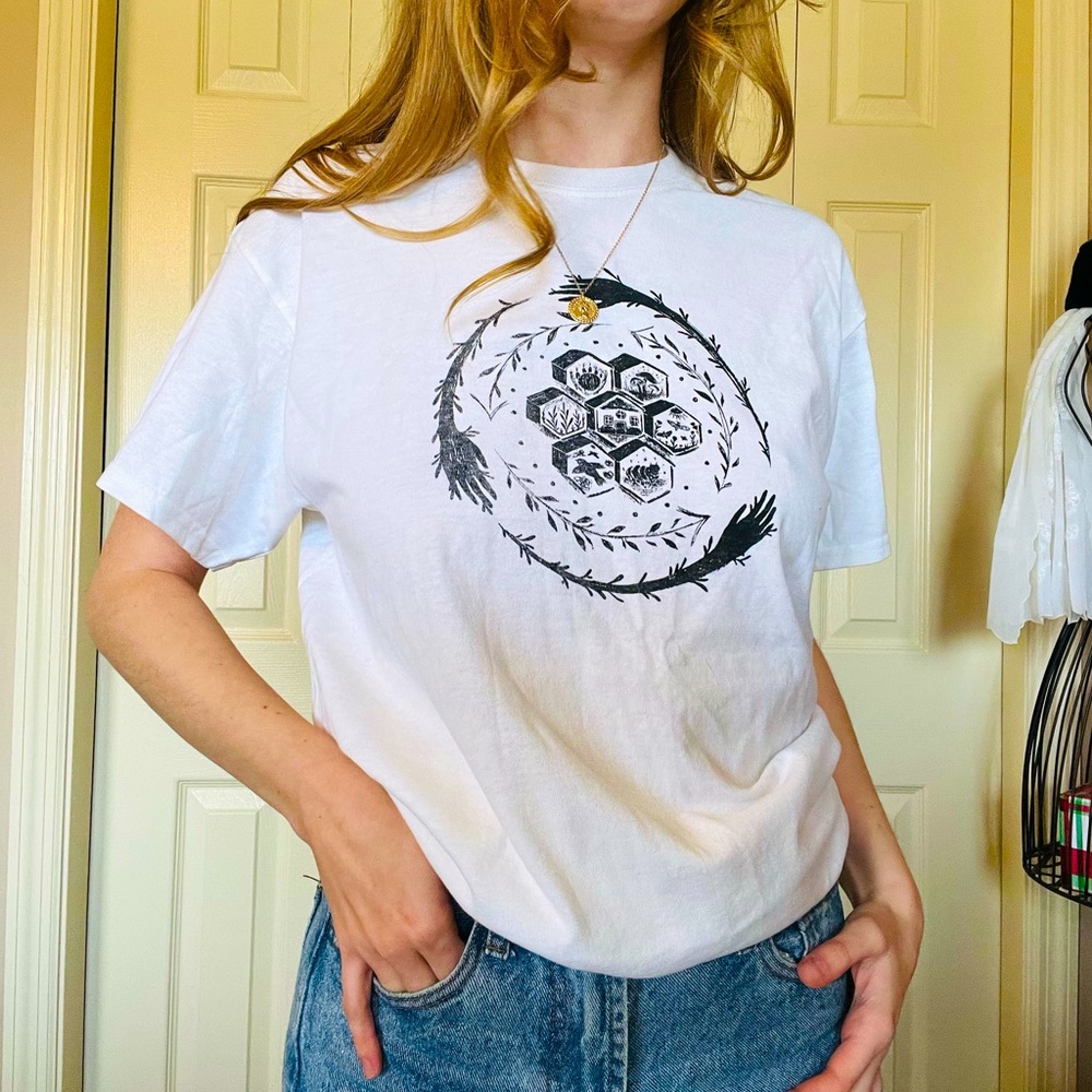 White Honeycomb T-shirt